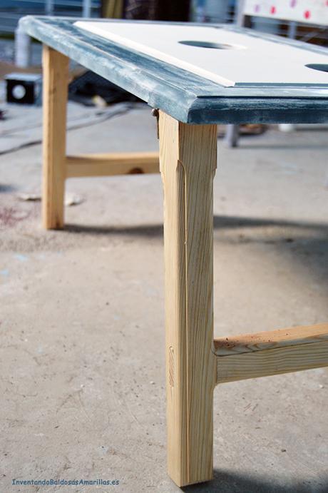 Patas de madera de pino torneadas