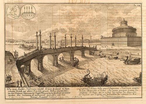 014- Puente de Aetius-Entwurf einer historischen Architektur 1721- © Universitätsbibliothek Heidelberg