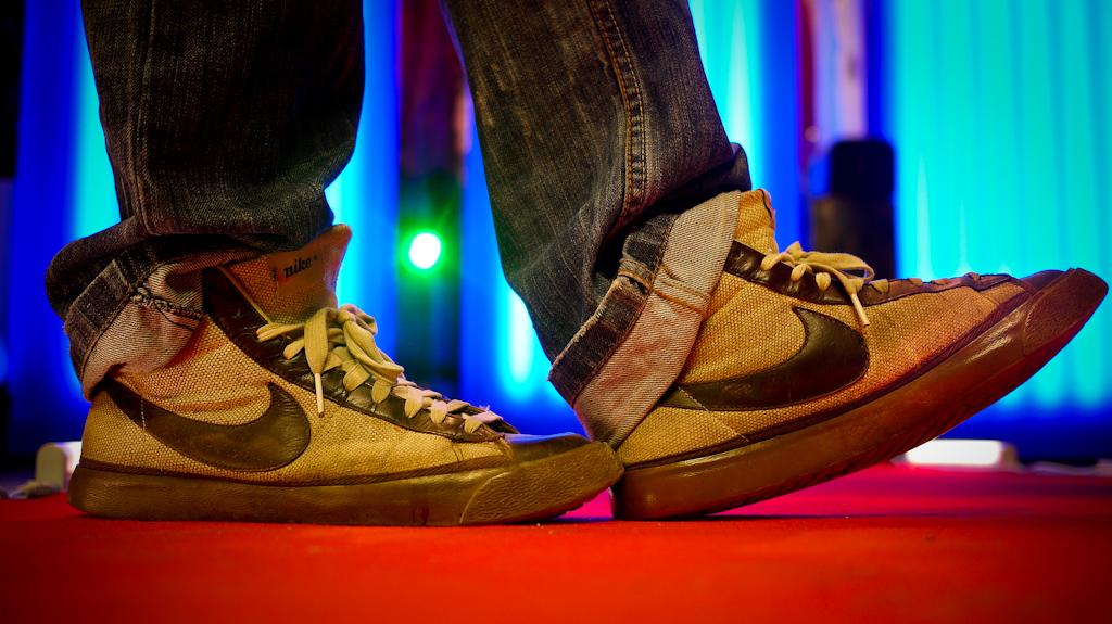 Nike Blazer de Angelo en la fiesta H magazine + HUGO BOSS