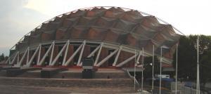 Palacio de los Deportes, Ciudad deportiva de la Magdalena Mixchuca, México. Wikipedia