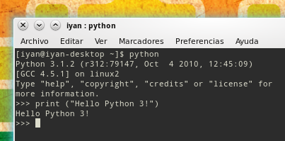 print en Python 3 es print()