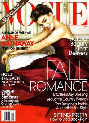 Anne Hathaway portada de Vogue USA, Noviembre 2010