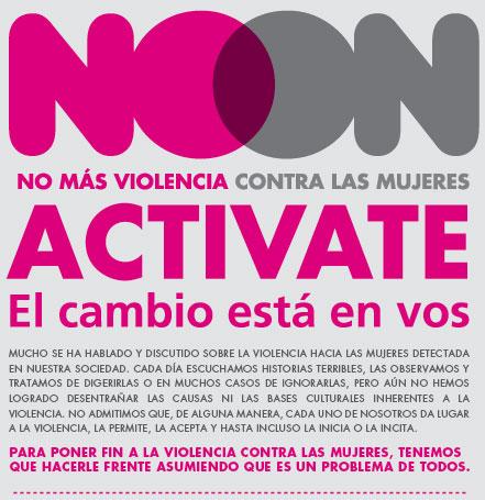 Campaña para activar al Uruguay para poner fin a la violencia hacia mujeres y niñas - ACTIVATE Uruguay.