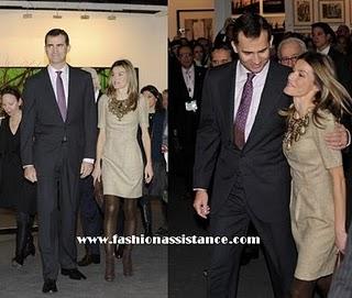 Los Príncipes de Asturias en la sede de Endesa. El look de Dña. Letizia