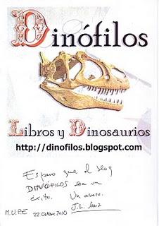 Saludo de José Luis Sanz a Dinófilos