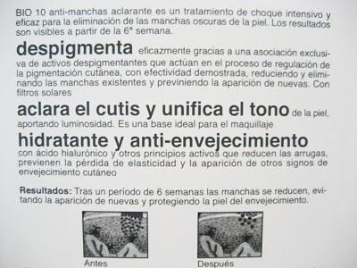 Tratamiento de choque BIO 10 ANTIMANCHAS