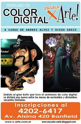 ESCUELA X-ARTE: Seminario de Color Digital por Diego Greco y Andrés Alvez