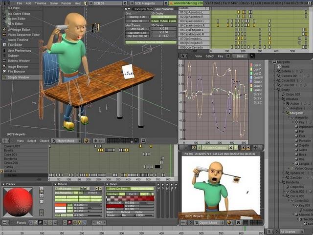 !GRATIS el SOFT 3D Blender 2.54¡, descargable en línea por el Día de la Animación.