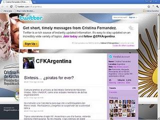 Cristina Fernández usa Twitter para protestar contra el Reino Unido