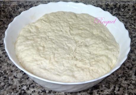 Pizza de Robellons,  Pimientos Asados y Beicon