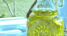 botella con aceite de oliva