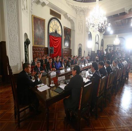 OLLANTA HUMALA FIRMA CONVENIOS DE TRANSFERENCIA DE RECURSOS ENTRE EL MINSA Y GOBIERNOS REGIONALES…