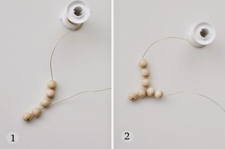 DIY: Adorno para Pascua con bolas de madera