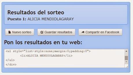 Ganador Sorteo Deco&Kids Ganador Sorteo Deco&Kids