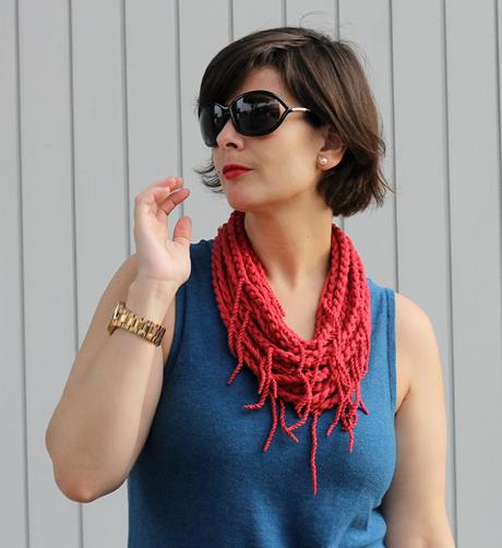 Mis Looks - Vestido azul acero