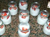 Vasitos mousse azúcar fresa