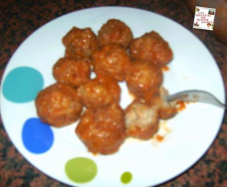 ALBÓNDIGAS CON TOMATE SIN HUEVO