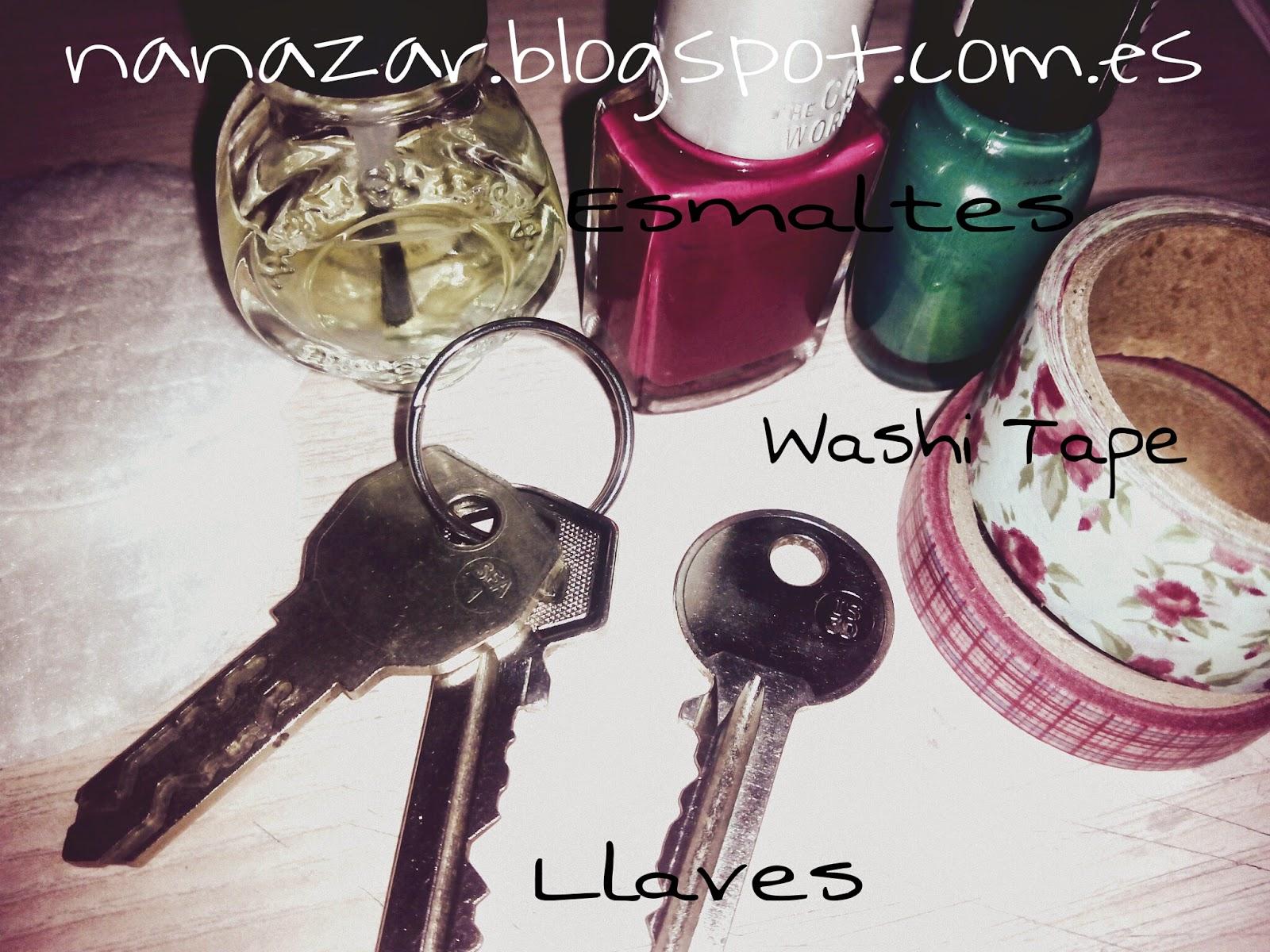 Decorar llaves con Washi Tape