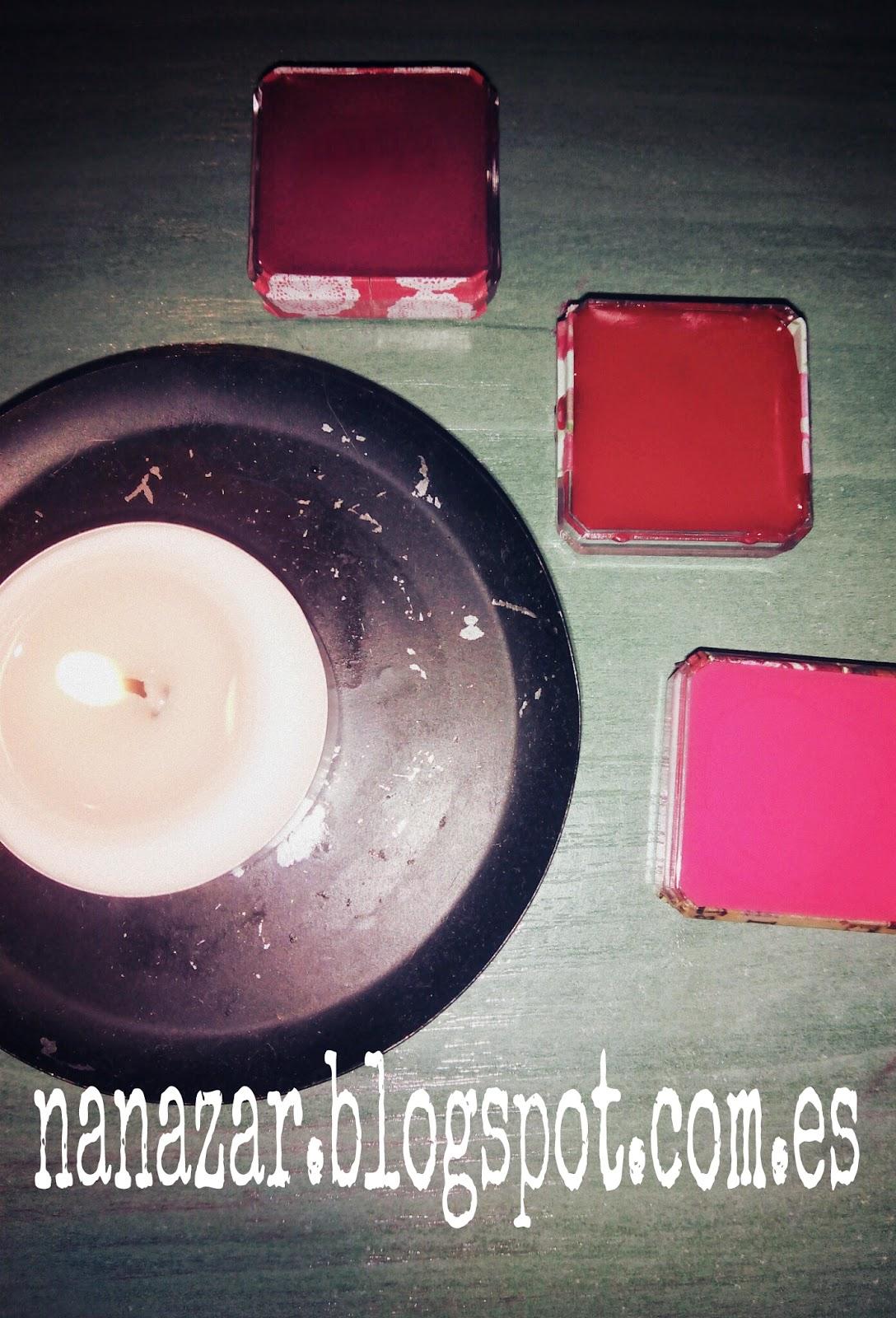 Bálsamo labial con color casero