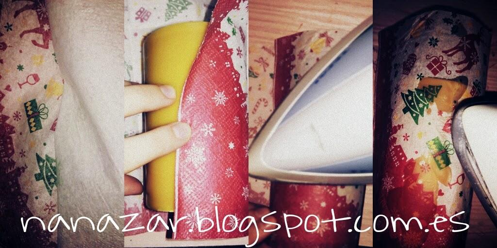 Decorar Velas con Servilletas