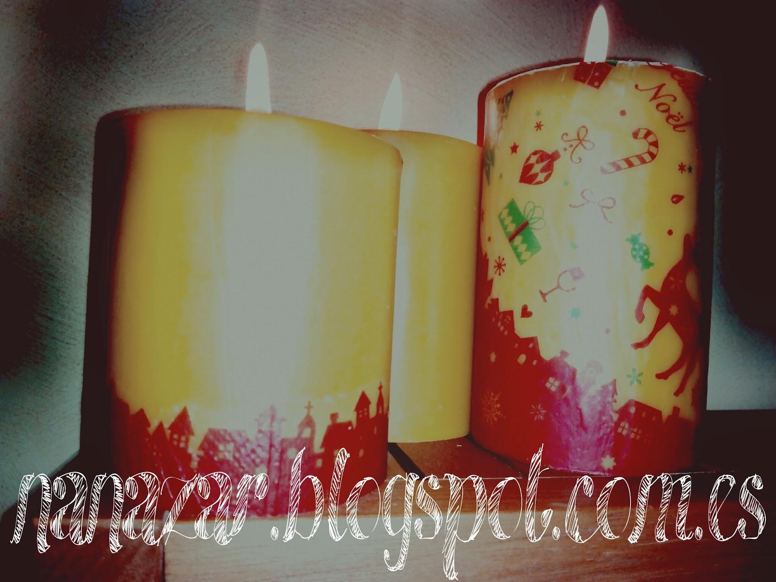 Decorar Velas con Servilletas