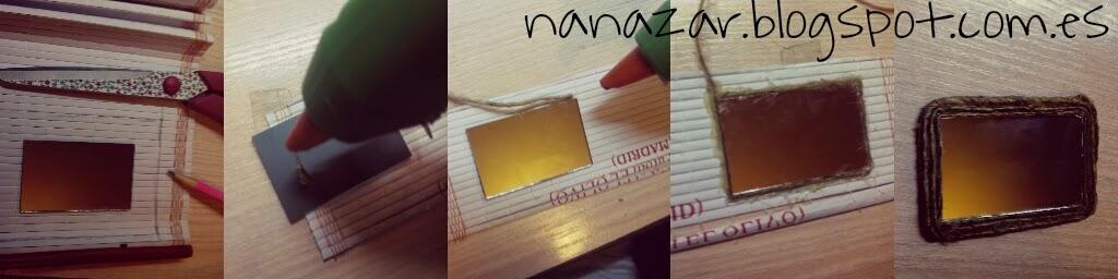 Espejo de bolsillo rústico