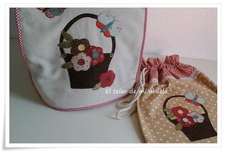 FUNDA DE THERMOMIX Y BOLSA DE PAN con diseño de Bunny Hill.