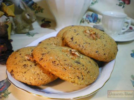 Cookies de menta y chocolate 