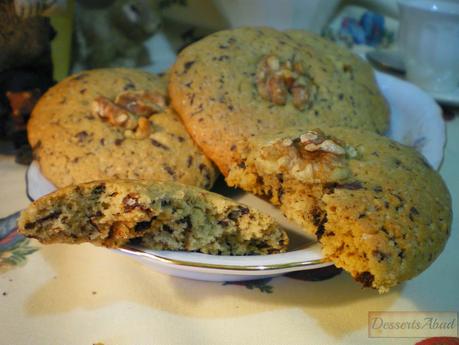 Cookies de menta y chocolate