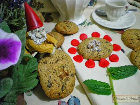 Cookies de menta y chocolate