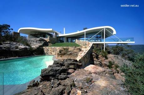 Casa de playa contemporánea australiana techos ondulados 1996 - 99