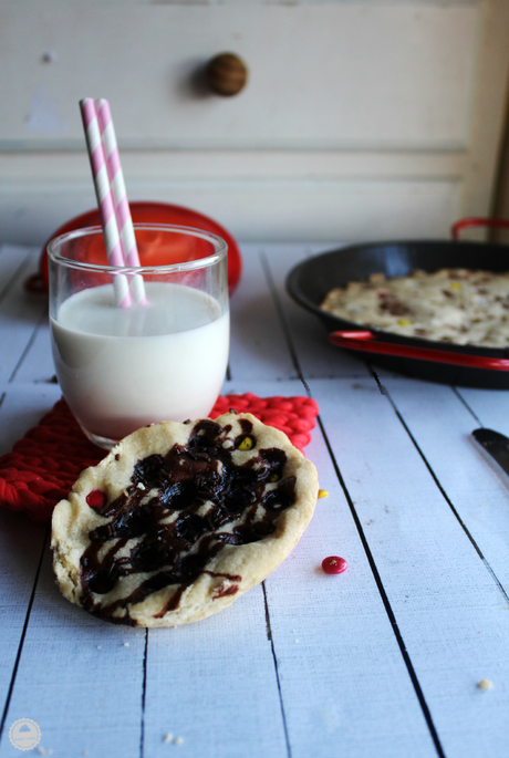 Cookie gigante de mantequilla y lacasitos #quericomami
