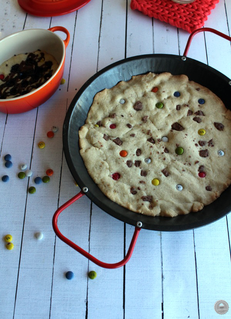 Cookie gigante de mantequilla y lacasitos #quericomami