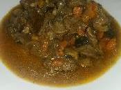 Estofado ternera champiñones