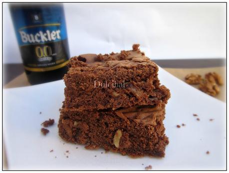 BROWNIE DOS CHOCOLATES CON CERVEZA NEGRA