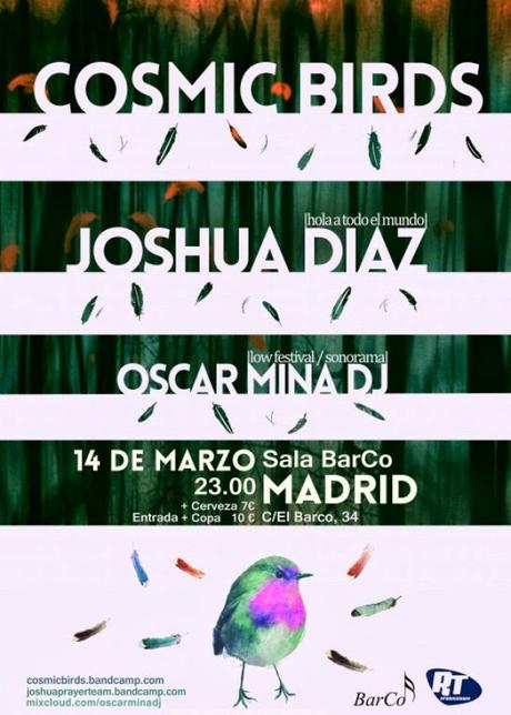 Cosmic Birds y Joshua Díaz en El Barco