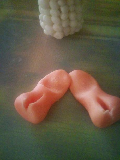 Paso a paso ovejita de fondant