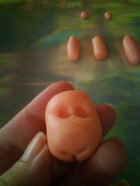 Paso a paso ovejita de fondant