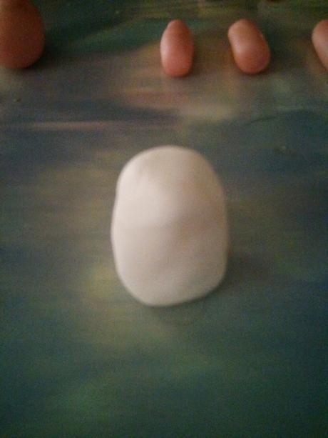 Paso a paso ovejita de fondant