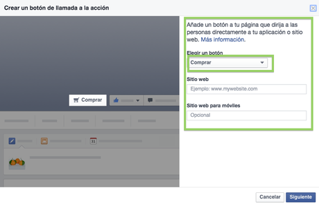 Cómo crear un botón de llamada a la acción en Facebook configurar boton llamada a la accion