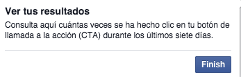 Cómo crear un botón de llamada a la acción en Facebook estadisticas llamada a la accion