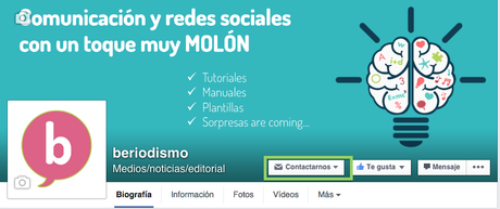 Cómo crear un botón de llamada a la acción en Facebook vista final