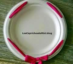 Decorar platos de papel