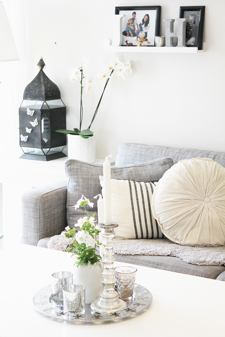 Como decorar un salón acogedor, bonito y romántico nórdico en BLANCO & GRIS Como decorar un salón acogedor, bonito y romántico nórdico en BLANCO & GRIS