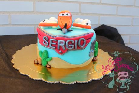 TARTA FONDANT AVIONES PARA SERGIO