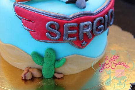 TARTA FONDANT AVIONES PARA SERGIO