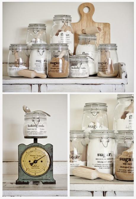 Diy Small&Lowcost botes decorados para la cocina - Paperblog