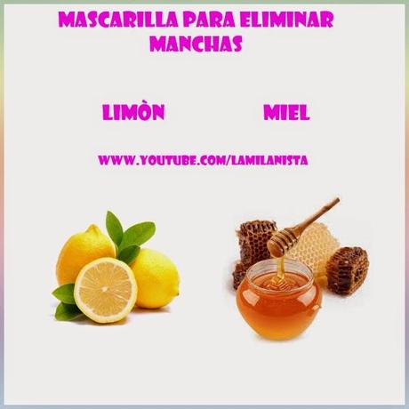 Mascarilla para eliminar manchas en el rostro