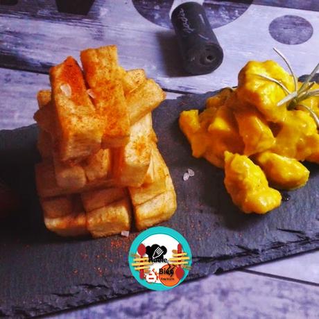 Pollo con curry y manzana