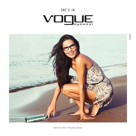 Adriana Lima imagen de Vogue Eyewear